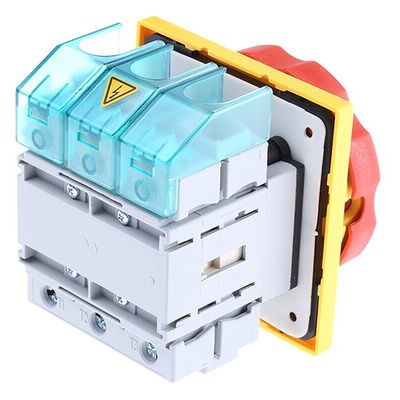 Siemens 3P Pole Panel Mount Isolator Switch - 125A Maximum Current, 45kW Power Rating, IP65