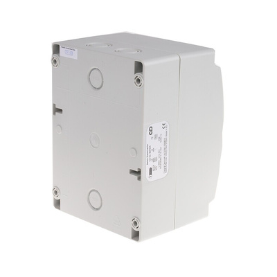 Craig & Derricott 3P Pole Isolator Switch - 40A Maximum Current, 15kW Power Rating, IP65