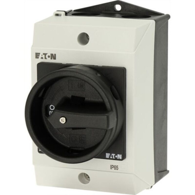 Eaton 3P Pole Surface Mount Isolator Switch - 10A Maximum Current, 4kW Power Rating, IP65
