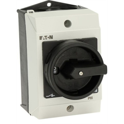 Eaton 3P Pole Surface Mount Isolator Switch - 10A Maximum Current, 4kW Power Rating, IP65