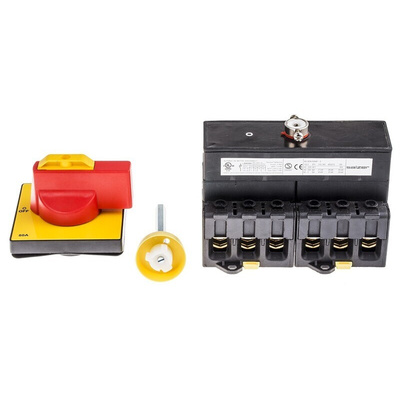 RS PRO 6P Pole Isolator Switch - 80A Maximum Current, 55kW Power Rating, IP65