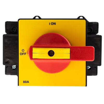 RS PRO 6P Pole Isolator Switch - 80A Maximum Current, 55kW Power Rating, IP65