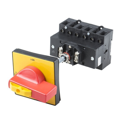 RS PRO 6P Pole Isolator Switch - 63A Maximum Current, 30kW Power Rating, IP65