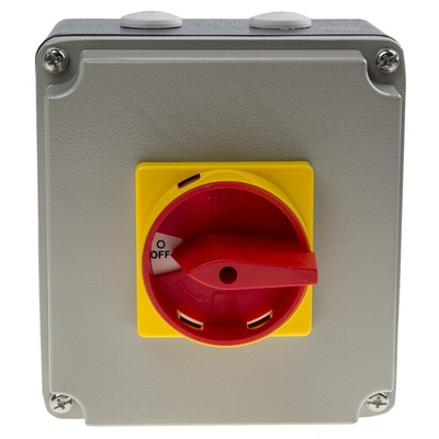 RS PRO 4P Pole Panel Mount Isolator Switch - 32A Maximum Current, 15kW Power Rating, IP65