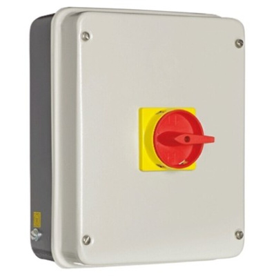 RS PRO 4P Pole Panel Mount Isolator Switch - 25A Maximum Current, 11kW Power Rating, IP54