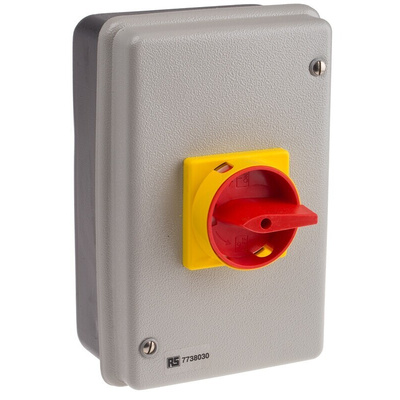 RS PRO 4P Pole Panel Mount Isolator Switch - 80A Maximum Current, 37kW Power Rating, IP54