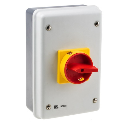 RS PRO 4P Pole Panel Mount Isolator Switch - 63A Maximum Current, 18.5kW Power Rating, IP54