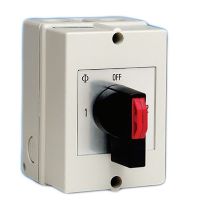 Kraus & Naimer 2P Pole Isolator Switch - 63A Maximum Current, 11kW Power Rating, IP66, IP67