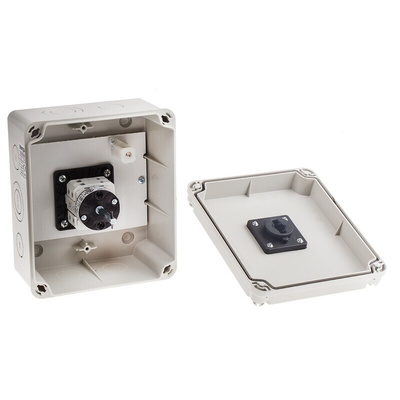 RS PRO 2P Pole Isolator Switch - 25A Maximum Current, 15kW Power Rating, IP65