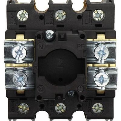 Eaton 3P Pole Panel Mount Isolator Switch - 100A Maximum Current, 55kW Power Rating, IP65