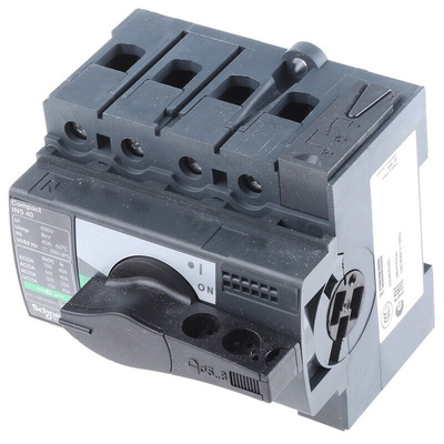 Schneider Electric 4P Pole Isolator Switch - 40A Maximum Current, 220kW Power Rating, IP40