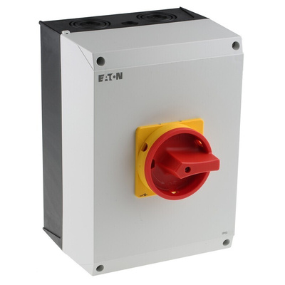 Eaton 6P Pole Surface Mount Isolator Switch - 100A Maximum Current, 30kW Power Rating, IP65