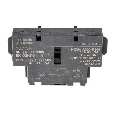 ABB Switch Disconnector Auxiliary Switch SPDT for Use with OT Series