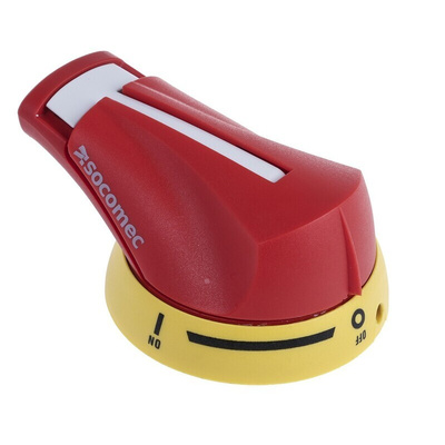 Socomec Red/Yellow Rotary Handle