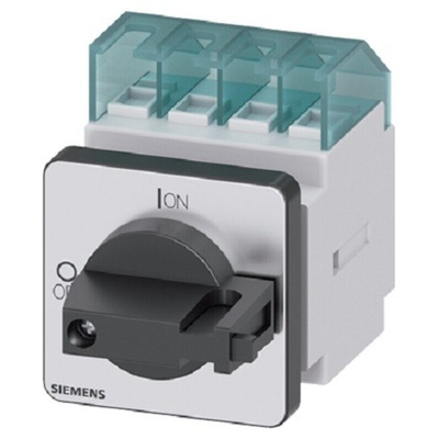 Siemens 3P Pole Panel Mount Isolator Switch - 16A Maximum Current, 7.5kW Power Rating, IP65