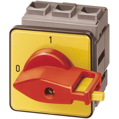 Siemens 3P Pole Panel Mount Isolator Switch - 16A Maximum Current, 7.5kW Power Rating, IP65