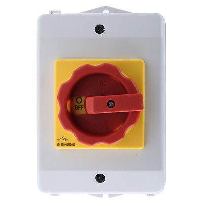 Siemens 3P Pole Isolator Switch - 25A Maximum Current, 9.5kW Power Rating, IP65
