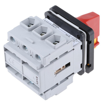 Siemens 3P Pole Panel Mount Isolator Switch - 25A Maximum Current, 9.5kW Power Rating, IP65