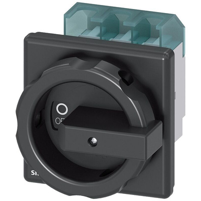 Siemens 3P Pole Panel Mount Isolator Switch - 63A Maximum Current, 22kW Power Rating, IP65