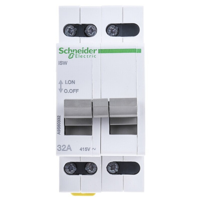 Schneider Electric 3P Pole Isolator Switch - 32A Maximum Current, IP40