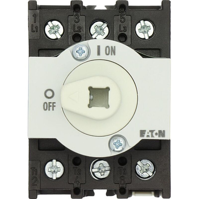 Eaton 3P Pole Panel Mount Isolator Switch - 32A Maximum Current, 18.5kW Power Rating, IP65