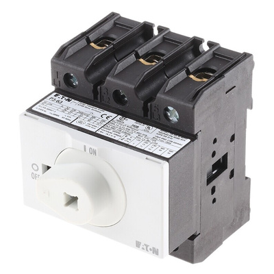 Eaton 3P Pole Isolator Switch - 63A Maximum Current, 30kW Power Rating, IP65