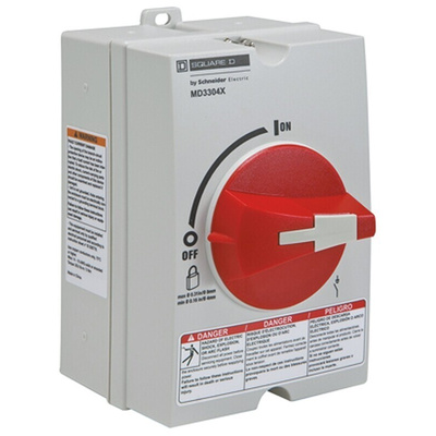 Schneider Electric 1P Pole Panel Mount Isolator Switch - 30A Maximum Current
