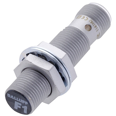 BALLUFF Inductive Barrel-Style Proximity Sensor, M12 x 1, 3 mm Detection, PNP Output, 10 → 30 V dc, IP67
