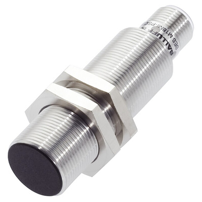 BALLUFF Inductive Barrel-Style Proximity Sensor, M18 x 1, 8 mm Detection, NPN Output, 10 → 30 V dc, IP67