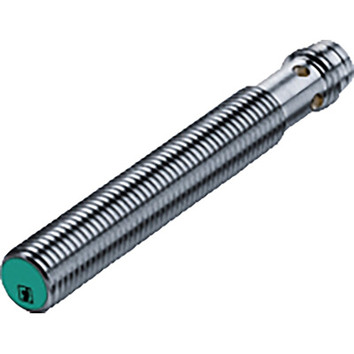 Pepperl + Fuchs Inductive Barrel-Style Proximity Sensor, M8 x 1, 4 mm Detection, PNP Output, 5 → 30 V dc, IP67