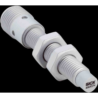 Sick Inductive Barrel-Style Proximity Sensor, M8 x 1, 6 mm Detection, PNP Output, 10 → 30 V, IP68