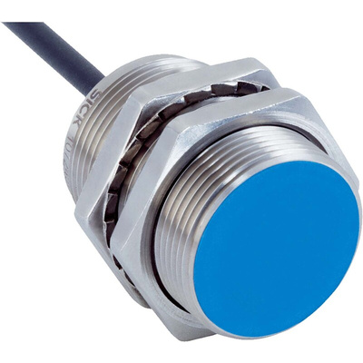 Sick Inductive Barrel-Style Proximity Sensor, M30 x 1.5, 15 mm Detection, PNP Normally Open Output, 10 → 30 V,