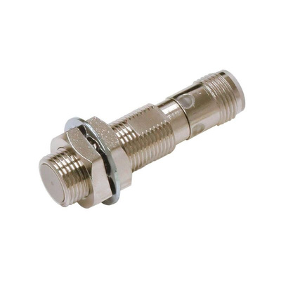 Omron Inductive Barrel-Style Inductive Proximity Sensor, M12 x 1, 4 mm Detection, PNP Output, IP67, IP69K