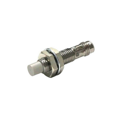 Omron Inductive Barrel-Style Inductive Proximity Sensor, M8 x 1, 4 mm Detection, PNP Output, IP67, IP69K