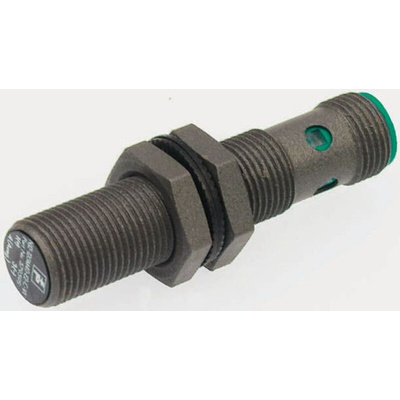 Pepperl + Fuchs Inductive Barrel-Style Proximity Sensor, M18 x 1, 5 mm Detection, PNP Output, 10 → 30 V dc, IP67