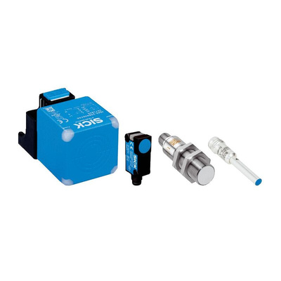 Sick IME Series Inductive Barrel-Style Inductive Proximity Sensor, M18 x 1, 12 mm Detection, PNP Output, 10 → 30