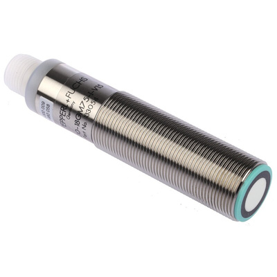 Pepperl + Fuchs Ultrasonic Barrel-Style Proximity Sensor, M18 x 1, 30 → 500 mm Detection, Analogue Output, 10