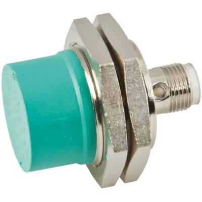 Pepperl + Fuchs Inductive Barrel-Style Proximity Sensor, M30 x 1.5, 15 mm Detection, PNP Output, 15 → 34 V dc,