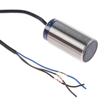 Telemecanique Sensors Inductive Barrel-Style Proximity Sensor, M30 x 1.5, 10 mm Detection, PNP Output, 12 → 48 V
