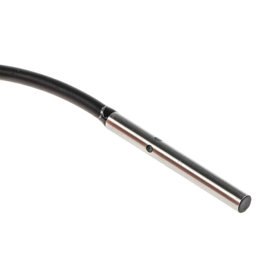 Omron Inductive Barrel-Style Proximity Sensor, 0.8 mm Detection, NPN Output, 10 → 30 V dc, IP67