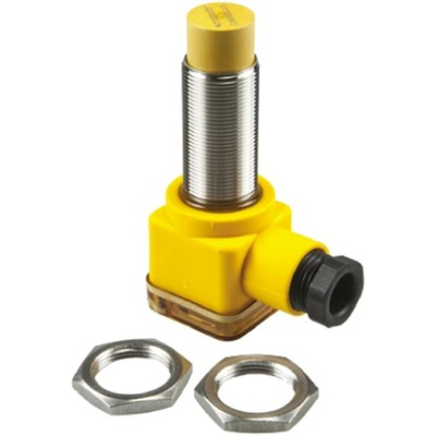 Turck Inductive Barrel-Style Proximity Sensor, M18 x 1, 12 mm Detection, NPN Output, 10 → 30 V dc, IP68