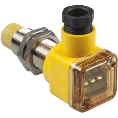 Turck Inductive Barrel-Style Proximity Sensor, M18 x 1, 12 mm Detection, NPN Output, 10 → 30 V dc, IP68