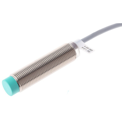 Pepperl + Fuchs Inductive Barrel-Style Proximity Sensor, M12 x 1, 4 mm Detection, NPN Output, 5 → 36 V dc, IP68