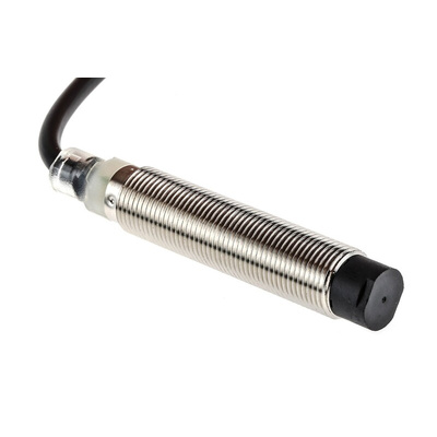 Omron Inductive Barrel-Style Proximity Sensor, M12 x 1, 8 mm Detection, PNP Output, 12 → 24 V dc, IP67