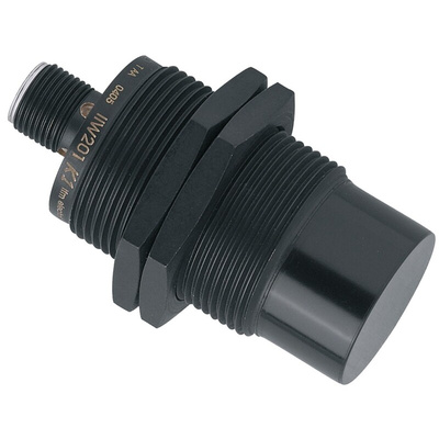ifm electronic Inductive Barrel-Style Proximity Sensor, M30 x 1.5, 22 mm Detection, PNP Output, 10 → 30 V dc,