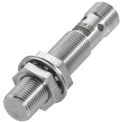 BALLUFF Inductive Barrel-Style Proximity Sensor, M12 x 1, 6 mm Detection, PNP Output, 10 → 30 V dc, IP67