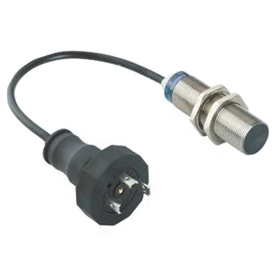 Telemecanique Sensors Inductive Barrel-Style Proximity Sensor, M18 x 1, 8 mm Detection, PNP Output, 12 → 48 V