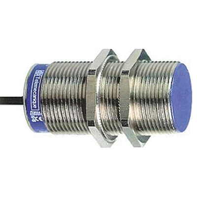Telemecanique Sensors Inductive Barrel-Style Proximity Sensor, M30 x 1.5, 15 mm Detection, NPN Output, 12 → 48 V