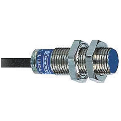 Telemecanique Sensors Inductive Barrel-Style Proximity Sensor, M12 x 1, 2 mm Detection, NPN Output, 12 → 48 V