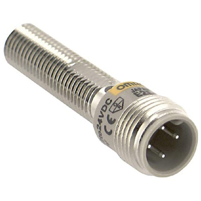 Omron Inductive Barrel-Style Proximity Sensor, M8 x 1, 2 mm Detection, 12 → 24 V dc, IP67